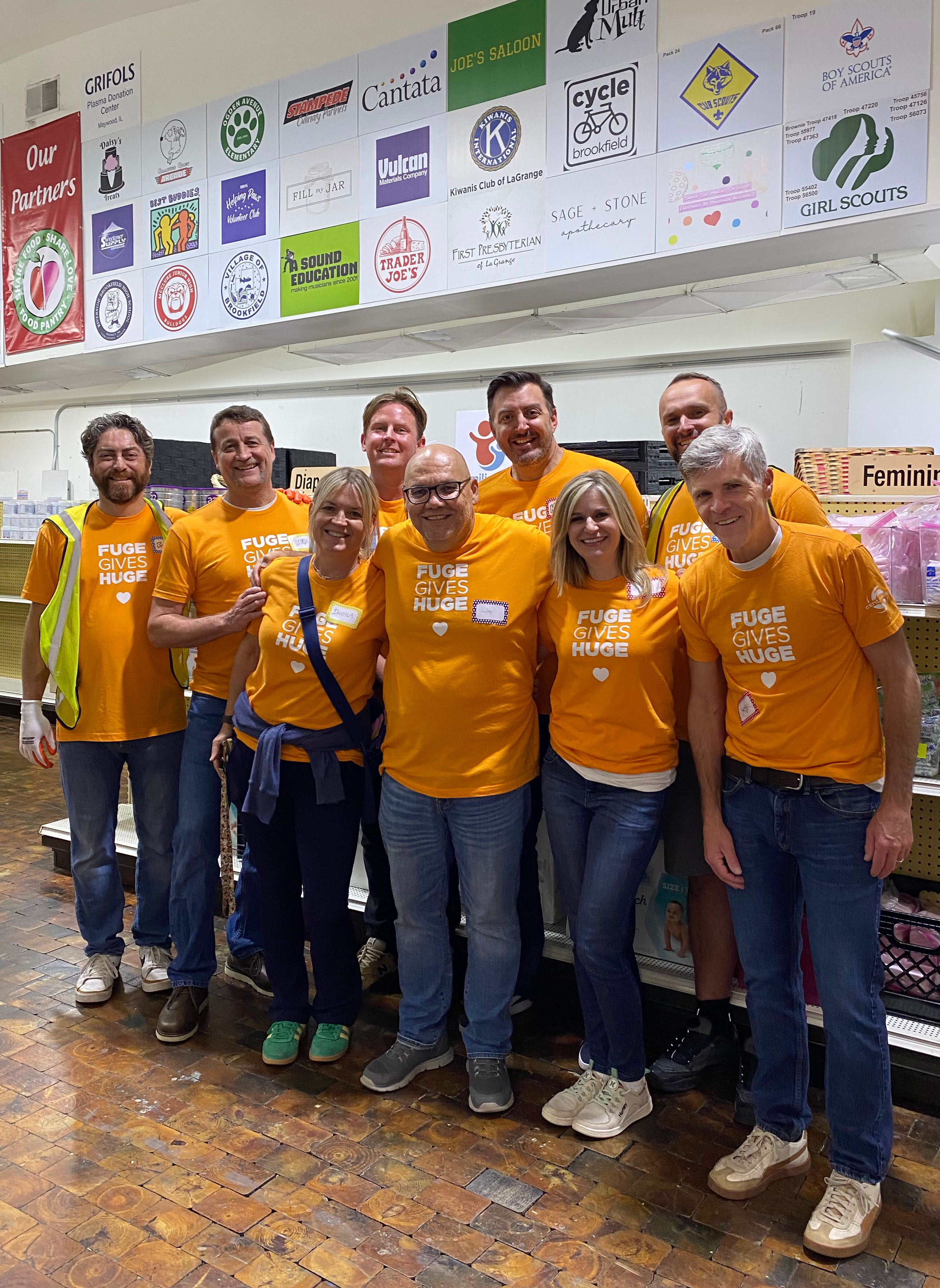 Fuge Gives Huge team